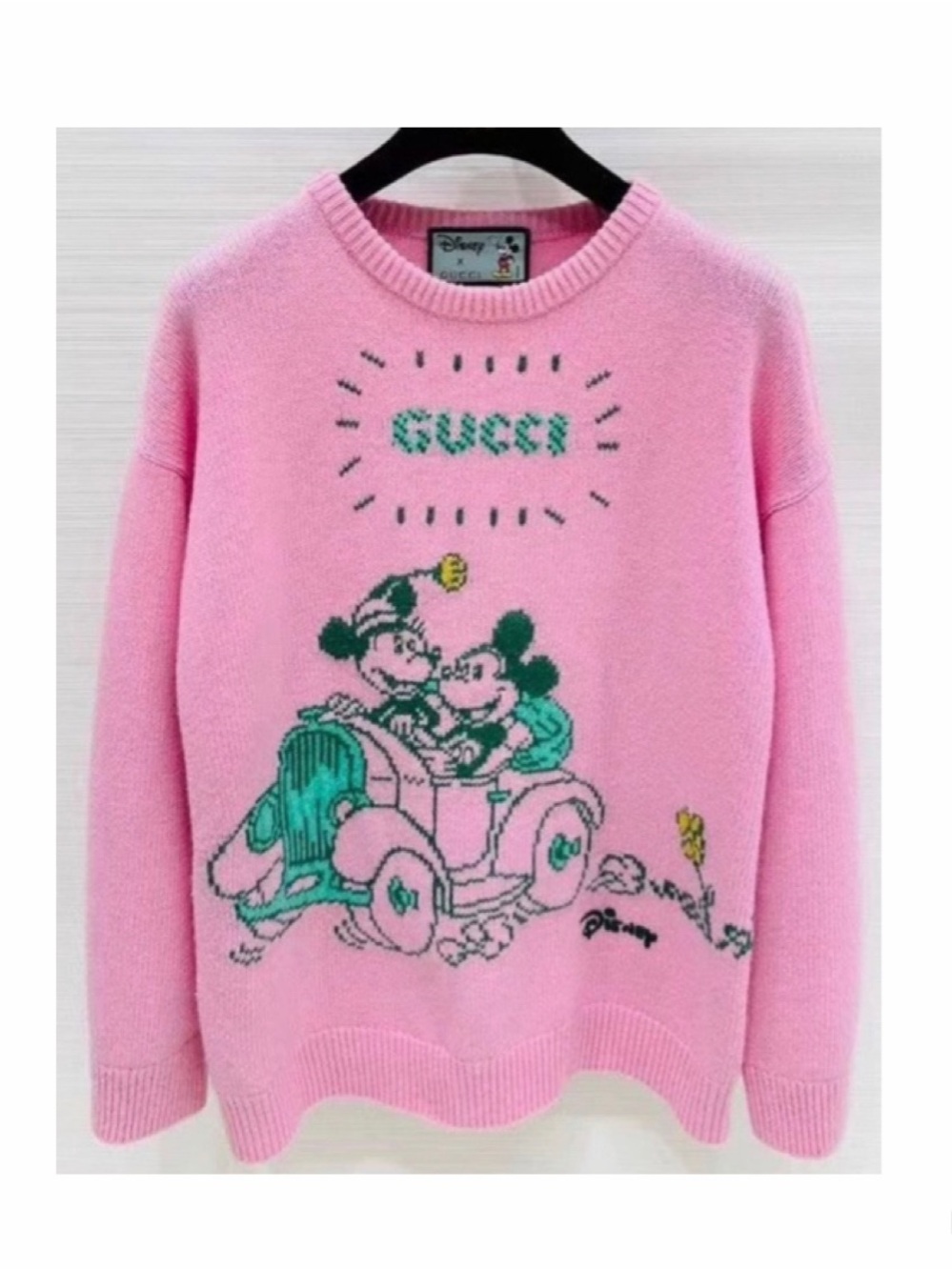 Gucci x Disney Mickey and Minnie Mouse Pink Sweater
